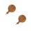 2Pièces Plateau Bois Pour Pizza Steak Apéritifs 4