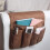 Sofa Armrest Organizer with 5 Pockets, Nonslip Remote Holder, Red 1