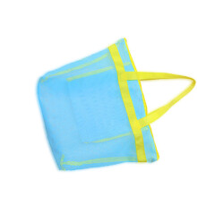 Reise-Kulturbeutel, Netz-Strandtasche,-blau-gelbes Armband