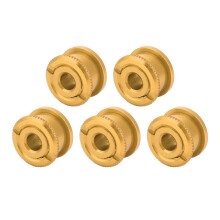 5 pezzi di bulloni per corona dorati da 5 mm, per trasmissioni a 1x, 2x e 3x.