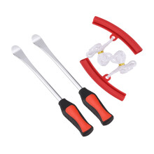 Tire Spoon Lever for Motorcycle, Durable Footrest Straps Weatherproof Tire Changing Tool Set with Carry Case, Adjustable Bike Pedal Straps Fit All Mot