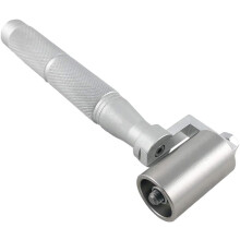Seam Roller With Ergonomic Non-Slip Handle, High-Quality Stainless Steel Wallpaper Tool For Diy Projects And Home Decoration, Silver, 170Mm Total
