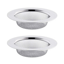 Spülbecken-Sieb aus Edelstahl für Küchenabflüsse, feinmaschiger, rostfreier Abflussfilter mit Deckel verhindert Verstopfungen,