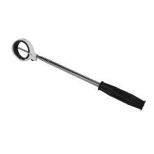 Teleskopischer Golfschläger-Ball-Retter aus Edelstahl, 8 Abschnitte, 205 cm Verlängerung, Schwarz