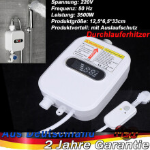 Chauffe-eau électrique innovant, revêtement en acier inoxydable, sans réservoir, pour une production rapide d'eau chaude dans la cuisine et la