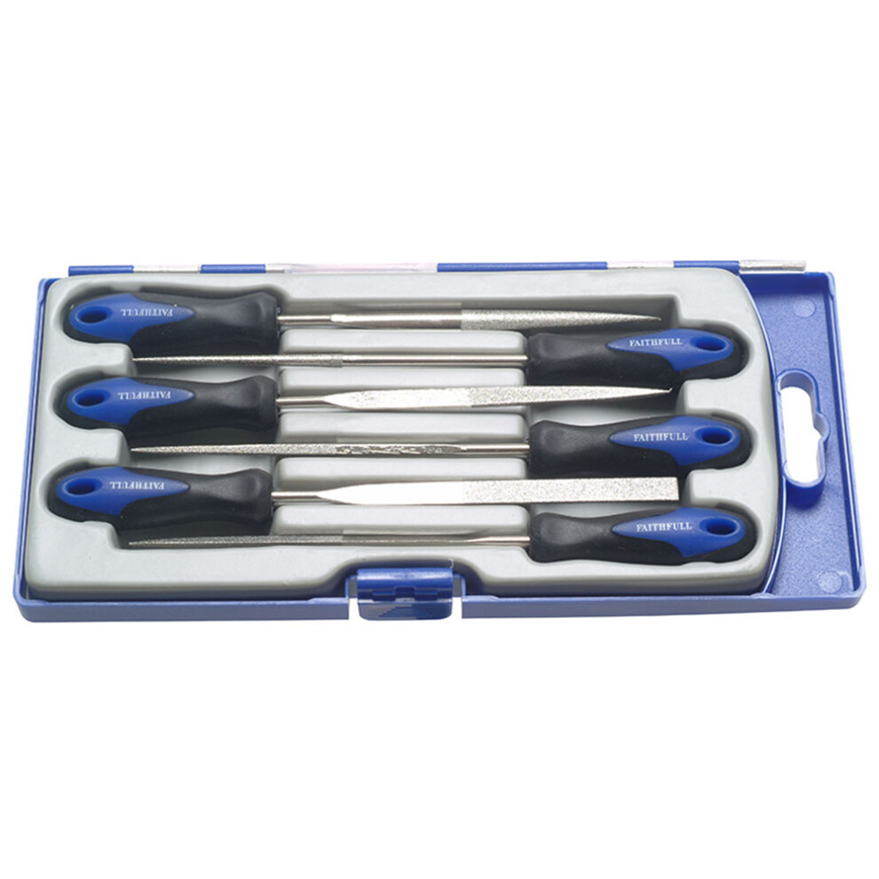 Faithfull FAIPPDIAMOND Diamond Needle File Set of 6