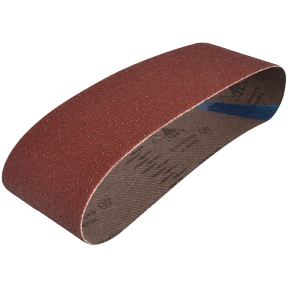 Faithfull FAIAB75533C Cloth Sanding Belt 533 x 75mm 40g (Pack of 3)