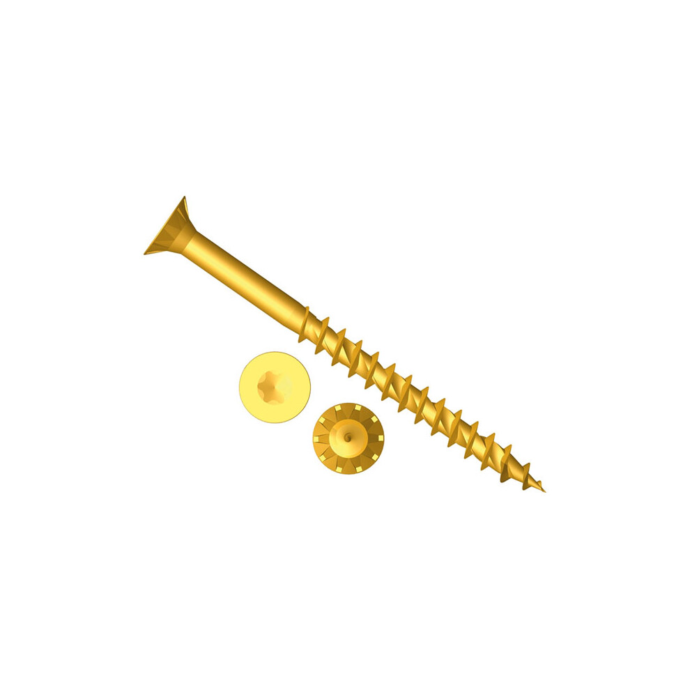 Forge FFT450Y ForgeFast Torx Compatible Elite Performance Wood Screw ZY 4.0 x 50mm Box of 200