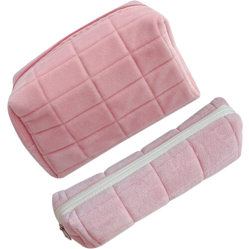 10Stk Große Kosmetiktasche Pink Makeup Organizer 1