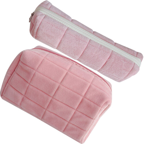 10Stk Große Kosmetiktasche Pink Makeup Organizer 2
