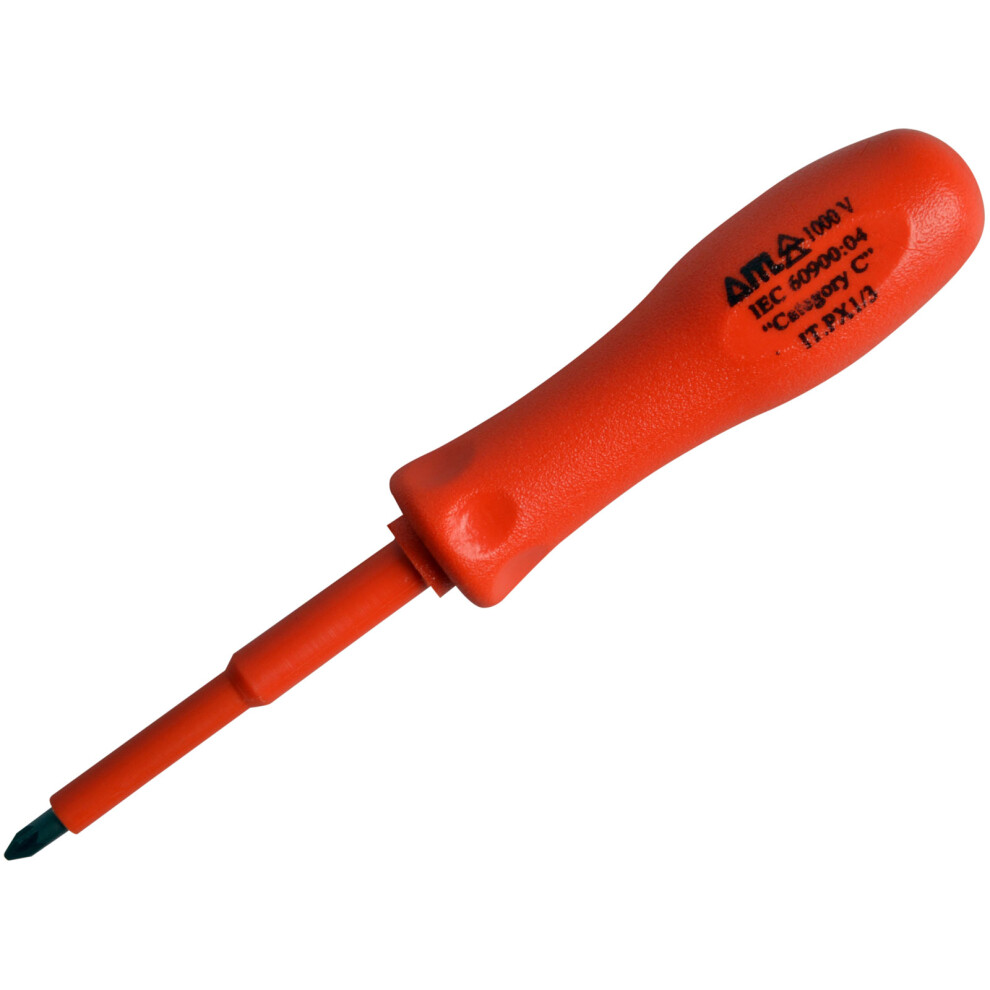 Itl Ukc-01980 Insulated Screwdriver Pozi No.1 X 75Mm 3In 5052269019809