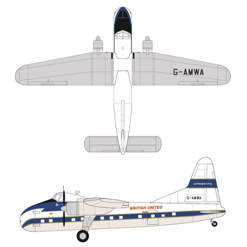 Airfix Airfix A05002V Bristol Superfreighter 1:72 Model Kit 2