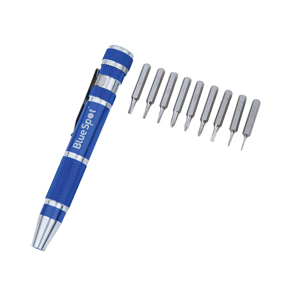 9 In 1 Precision Driver Set - Precision 9 1 Driver Bluespot Tools Bs12610 5028734126105