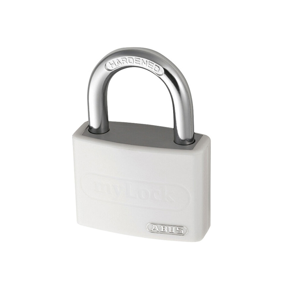 ABUS KA49947 T65AL/40 40mm My Lock Aluminium Padlock White Body Keyed 6401