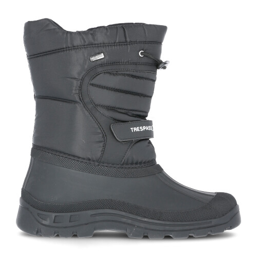 Trespass (12, Black) Trespass Adults Pull On Snow Boots Dodo 2