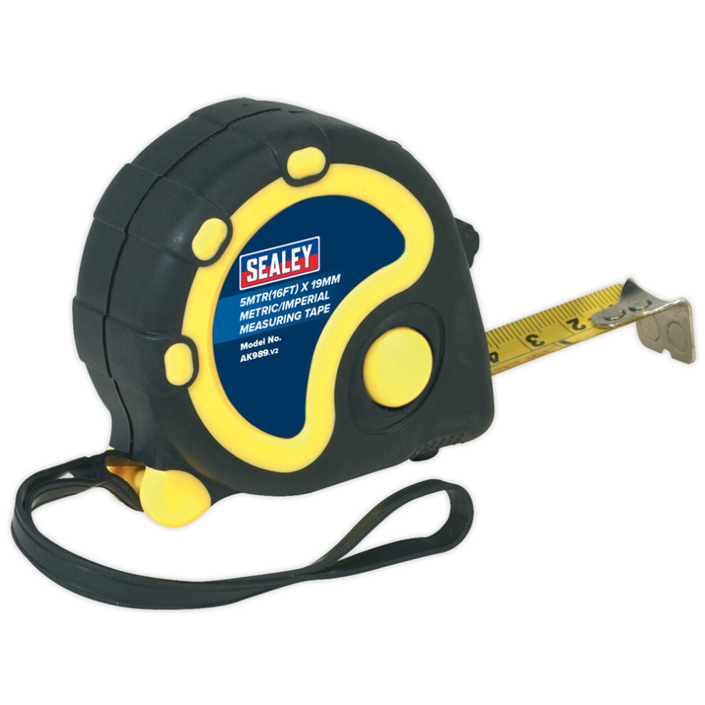 Rubber Tape Measure 5m(16ft) x 19mm - Metric/Imperial