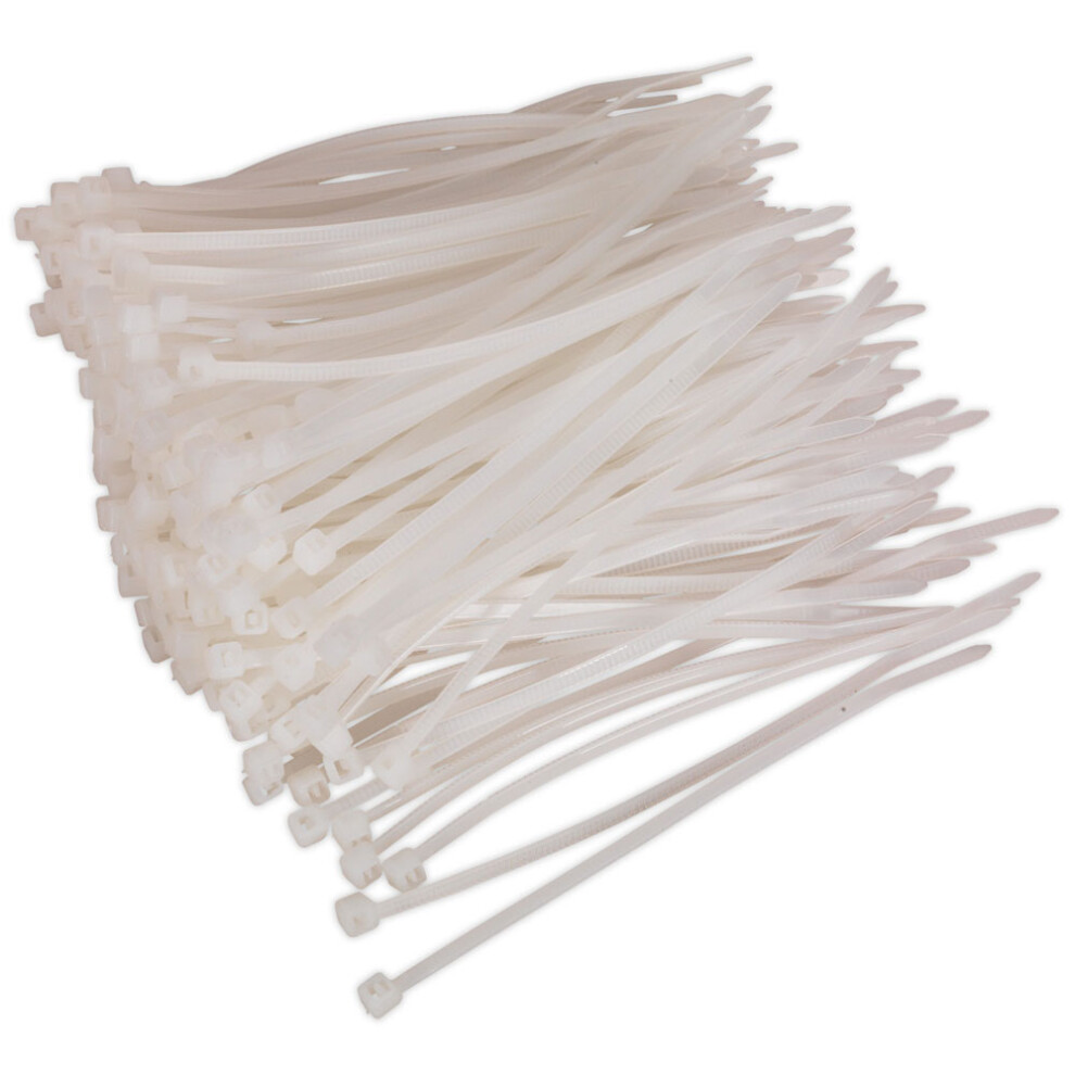 Sealey Cable Tie 100 X 2.5Mm Pack Of 200 White