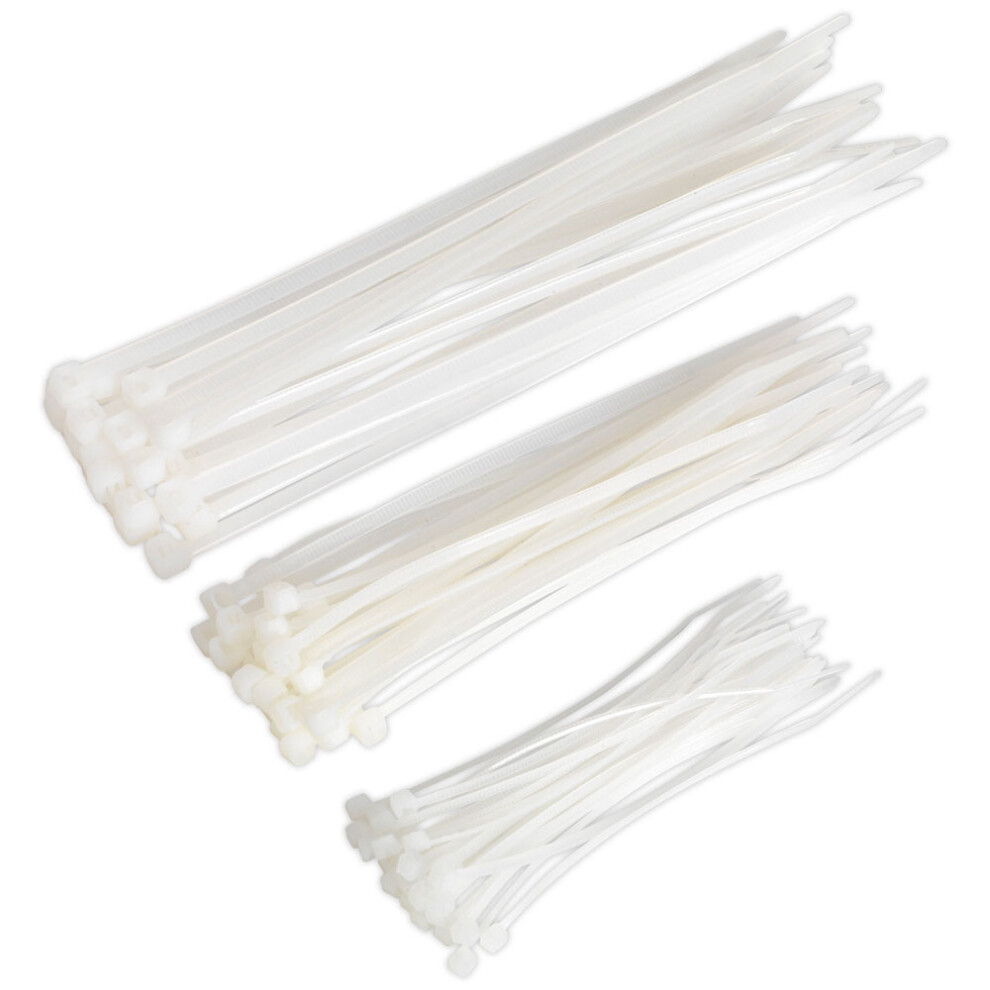 Cable Tie Assortment White Pack of 75