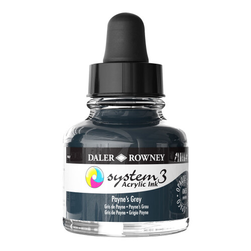 Daler-Rowney System3 Ink 29.5ml Paynes Grey