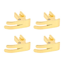 Industrial Sewing Presser Foot Set 4 Stainless Steel Flat Gold for Home Sewing