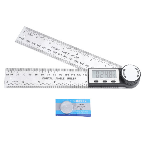 Digital Protractor Measuring Device For Woodworkers Angle Finder Tool With Zero Function And Hold Button High Precision Digital Angle Measuring