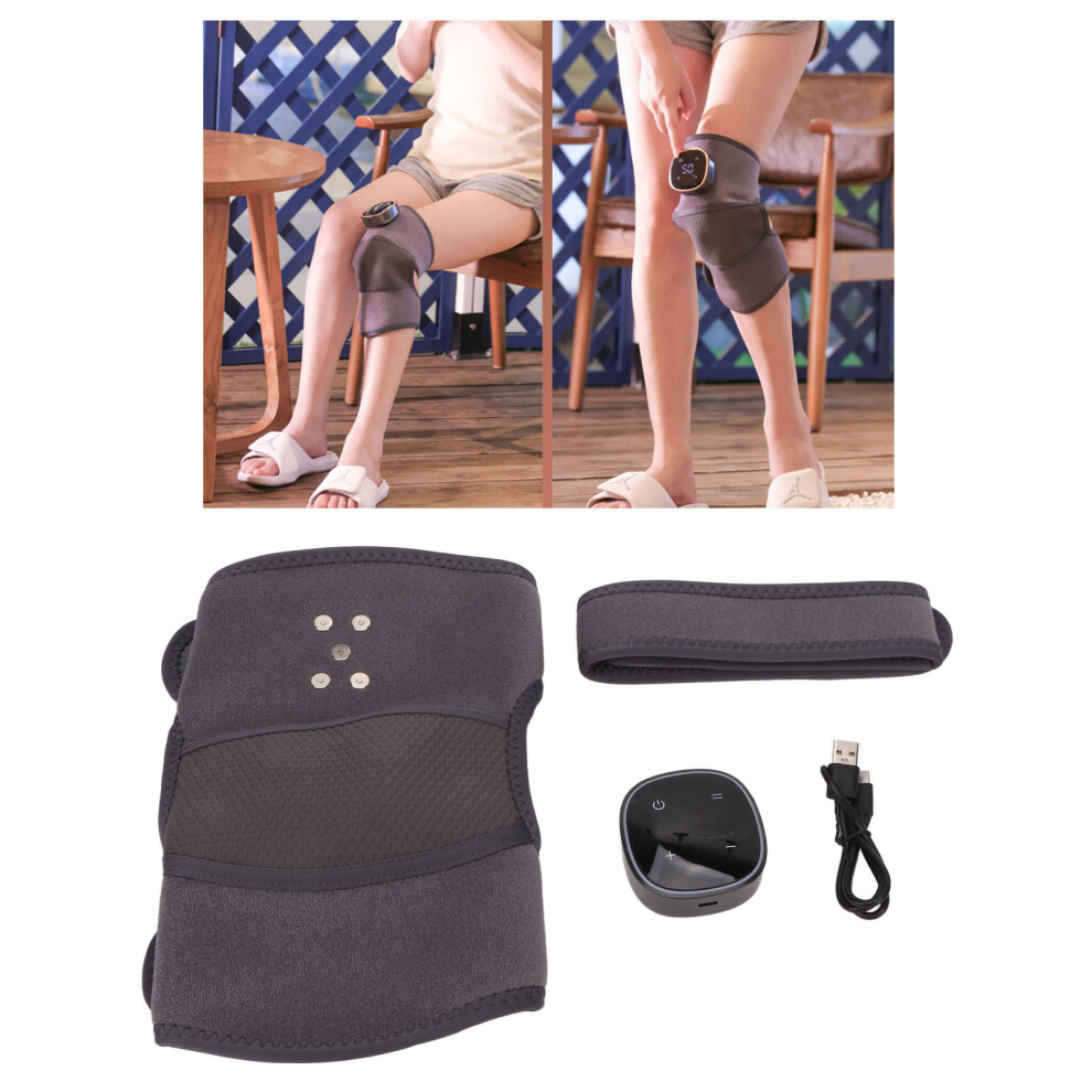 Cordless Electric Knee Massager with 3 Modes, Heated 40-60, ABS Material
