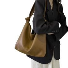Vielseitige Damenhandtasche, weiche Tragetasche mit-braun