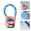 Tragbare Damen-Eimertasche mit einzigartigem Design und-Blau 3