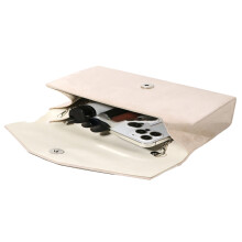Stilvolle Samt-Glitzer-Clutch für formelle Partys,-Aprikose