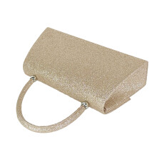 Modische Damen-Clutch mit eleganter Schleifenverzierung,-Sekt
