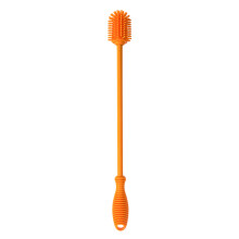 Strumento per la pulizia dei biberon con spazzola in silicone, pulitore per bottiglie d'acqua con manico lungo per bottiglie sportive e in vetro,