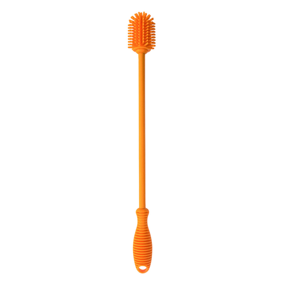 Extra Long Brush, Silicone Bottle Brush for Deep Bottle Cleaning, Multifunctional Cleaning Brush with 360 Degree Rotation, Reusable Straw Cleaning