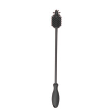 Spazzola in silicone per la pulizia delle bottiglie, setole antigraffio, manico flessibile per bottiglie strette, spazzola in silicone riutilizzabile