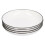Ceramic Dinnerware Set, Classic White Design With Black Line Edge, Porcelain Serving Dishes For Everyday Use, Stackable Storage, Microwave Safe, 3