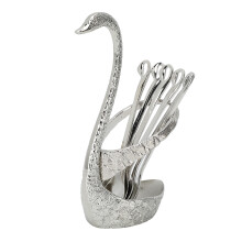 Cubiertos vintage: Juego de cucharas de café delicadas y elegantes, exquisita artesanía en acero inoxidable, mini cucharas con base decorativa en