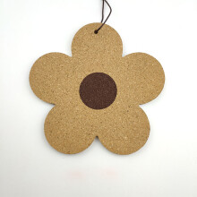 Elegância Floral, Porta-copos absorventes com design exclusivo, porta-copos decorativos em cortiça natural em formato de flor, resistentes ao calor