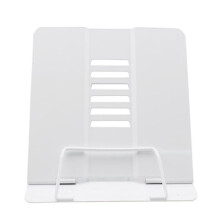 Companheiro de leitura sem esforço, suporte de livros portátil em metal, conveniente para múltiplos usos - dobrável, com design ergonômico para