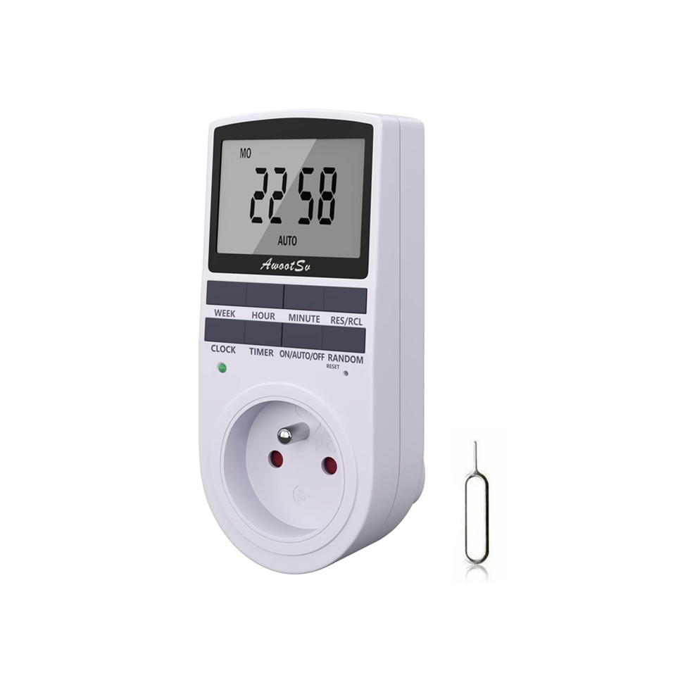 Programmable Digital Timer Switch For Home Appliances, Automatic On Off Programs Energy Saving Intelligent For Indoor Use Only, Display Digital Timer 9448196448595
