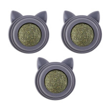 Gastrointestinal Health Catnip Treats, Wall-Mounted Edible Ball 100% Organic Natural for Interactive Play, Premium Material for Mood Enhancement