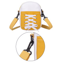 Bunte Canvas-Schulter-Crossbody-Taschen mit verstellbarem-Gelb