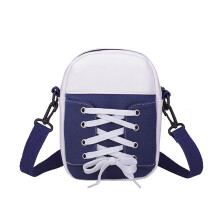 Einzigartige Candy Canvas Umhängetasche mit verstellbarem-Blau