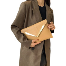 Sac de soirée tendance pour femmes, sac léger en PU, sac à -Kaki
