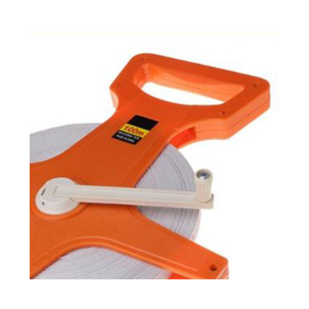 Hand Crank Fiber Tape Measure 100M 12.5Mm Plastic Frame 4691372774215