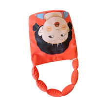 Sac seau Unique, sac élégant à motif de dessin-rouge orangé