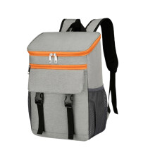 Sac à déjeuner isolé, sac à dos, sacs de-Gris avec orange