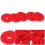 90Pcs Red Piano Ring Gaskets, Soft Wool, 1mm Thickness Tuning Accessory 3