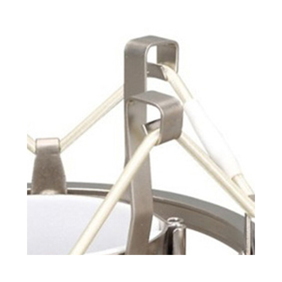 Metal Microphone Shock Mount Stand Anti-Vibration For Video Recording Silver 4651372775629