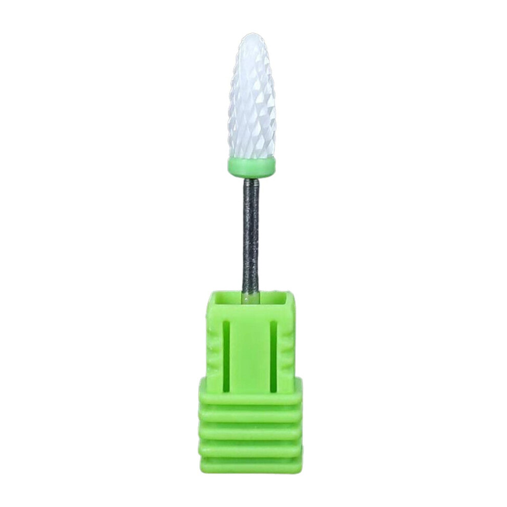 Ceramic Nail Drill Bits with DustProof Containers for Home Salon Use