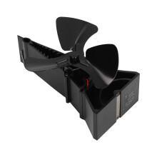 Wood Stove Fan 3 Blade Aluminum Alloy Thermoelectric Heat Powered Low Noise Fireplace Fan