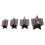 Handicrafts 4 Set Pentagram Leather Cutting Mold - Includes Storage 13